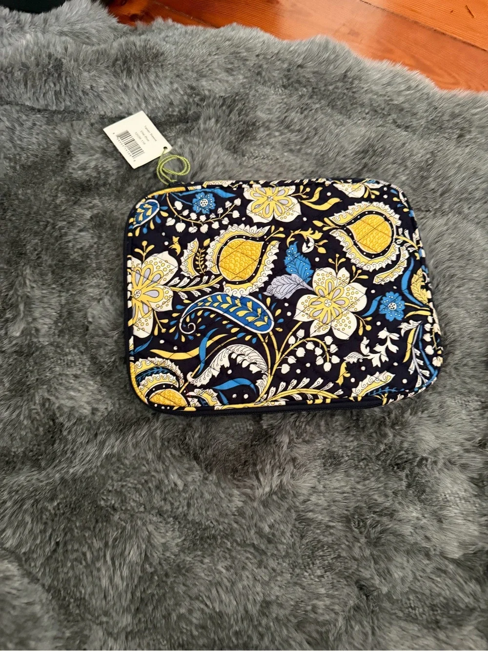 🐘 Vera Bradley Tablet Sleeve Ellie Blue NWT Quilted Tech Case
